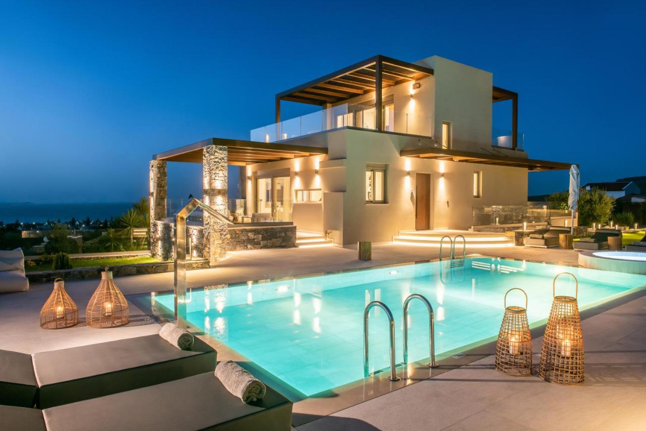 Kymo Instyle Villa - Sea View Private Pool Jacuzzi Kokkini Hani 외부 사진