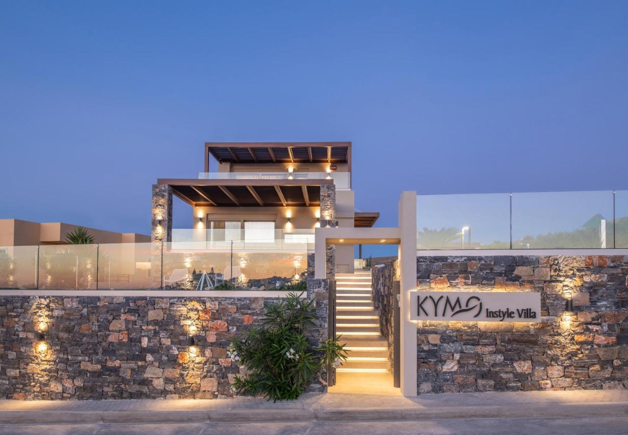Kymo Instyle Villa - Sea View Private Pool Jacuzzi Kokkini Hani 외부 사진