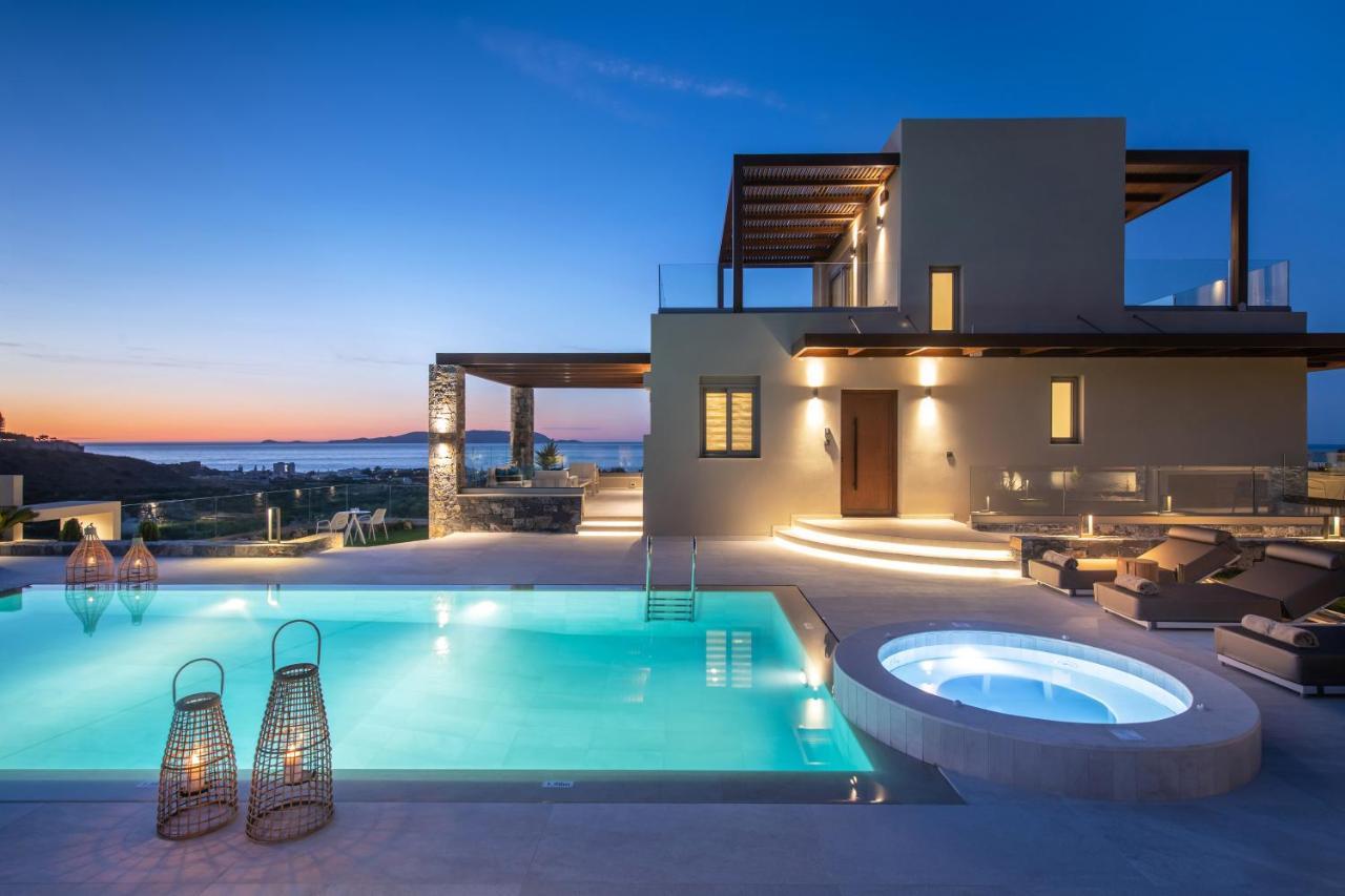 Kymo Instyle Villa - Sea View Private Pool Jacuzzi Kokkini Hani 외부 사진